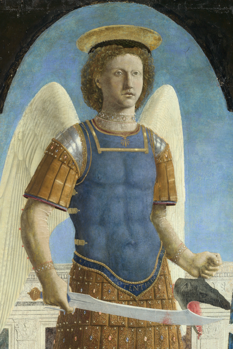 Piero della Francesca, San Michele Arcangelo, 1454-1469, The National Gallery, Londra.